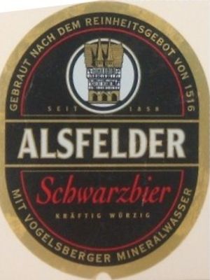 Alsfelder Schwarzbier Alsfelder Schwarzbier
