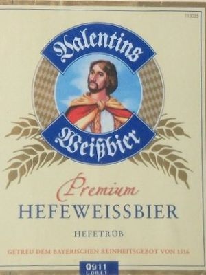 Valentins Weissbier premium hefeweissbier Valentins Weissbier premium hefeweissbier
