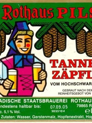Rothaus Pils Tannen Zapfele Rothaus Pils Tannen Zapfele