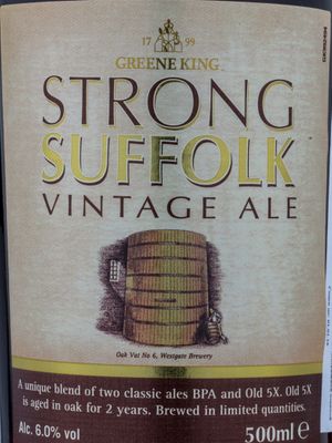 Strong Suffolk Vintage Ale