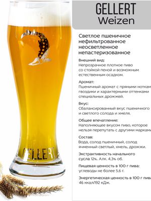 Gellert Weizen пшеничное пиво