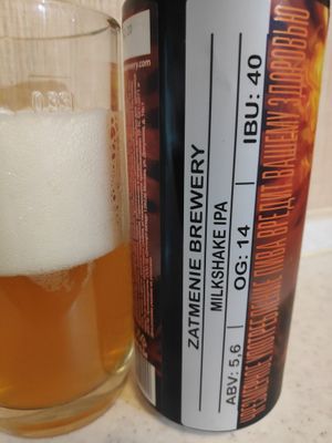 Milkshake IPA In Flames Zatmenie Brewery Milkshake IPA In Flames Zatmenie Brewery