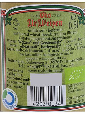 Rother Brau Oko Ur-weizen Rother Brau Oko Ur-weizen